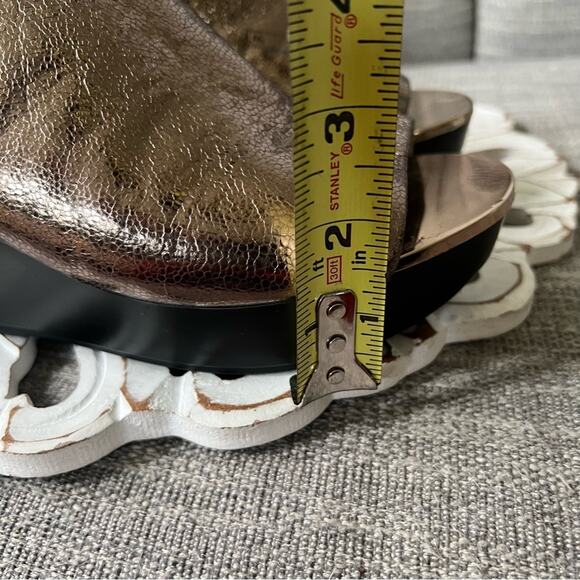 Karl Lagerfeld Lyric Slip on Wedge Heels Sandals Shoes Women’s 8 - Picture 5 of 11